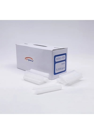 Fuyaku 35 Mm Ring Pin Kapalı Kanca Kılçık Etiketleme Plastiği Şeffaf 5.000 Adet