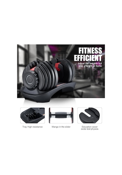 Valkyrie 24kg Ayarlanabilir Dambıl Seti 1 Adet Profesyonel 1. Kalite Dumbbell Kolay Kullanım Ev İçin İdeal Dambıl Siyah