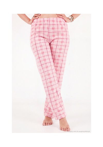 Lela Desenli Yumuşak Dokulu Kışlık Polar Pijama Takımı Kadın Pijama Takımı 6575031 Pembe