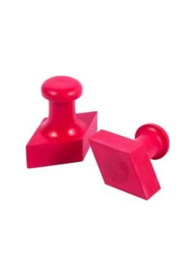 Mühür Özel Alaşım Kauçuk Kaşe Kırmızı Renk Diamond 35x60mm