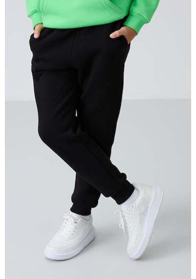 Tommylife Standart Fit Basic 2li Paket Siyah-gri Melanj Erkek Çocuk Eşofman Alt - 11224 Siyah - Gri