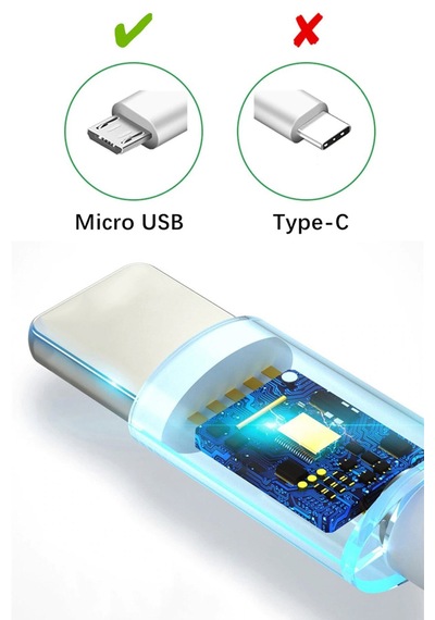 Abatech Micro-usb & Usb-a Data Ve Şarj Kablosu Beyaz