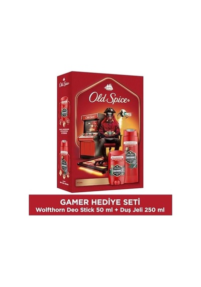 Old Spice Gamer Hediye Seti: Wolfthorn Deodorant Stick 50 Ml + Duş Jeli 250ml