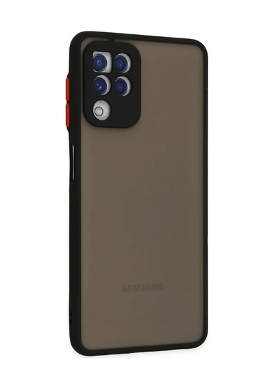 Samsung Uyumlu Galaxy A22 Uyumlu Kılıf Montreal Silikon Kapak - Siyah