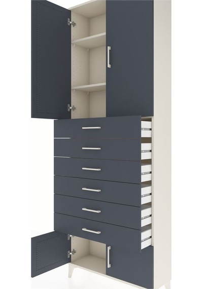 Arges Dolap 3 Raflı 6 Çekmeceli 4 Kapaklı 88x30x243 Aytaşı-an... Aytaşı Arges Dolap 3 Raflı 6 Çekmeceli 4 Kapaklı 88x30x243 Aytaşı-an... Aytaşı