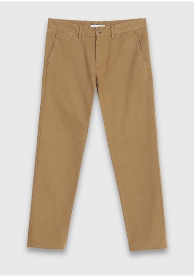 Ramsey Tarçın Düz Dokuma Regular Fit Casual Yün Karışımlı Pantolon