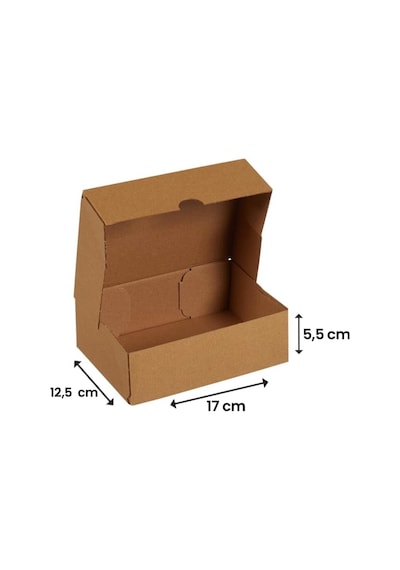 17x12,5x5,5-25 Adet Kesimli Karton Kutu - Internet Ve Kargo Kutusu 1