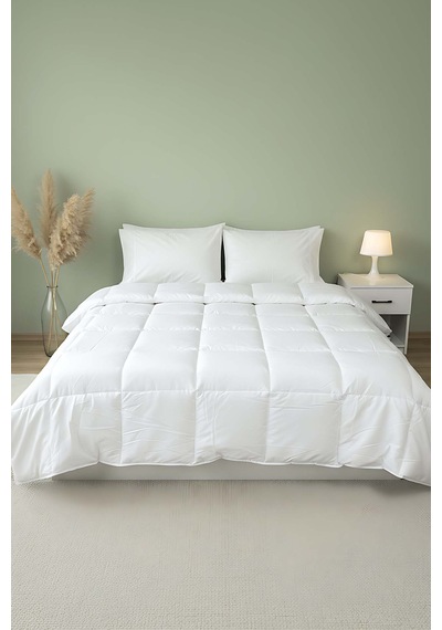 Çift Kişilik Mikro Yorgan 195x215 Cm 300 Gr Silikon Dolgulu Beyaz