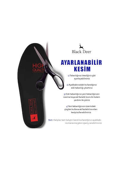 Black Deer Hyper Boost X45 Soft Comfort Ortopedik Tabanlık