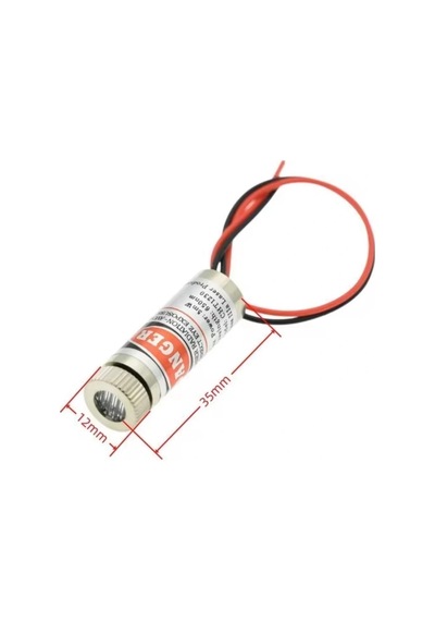 12mm 650nm 5mw Kırmızı Çapraz Kafalı Lazer