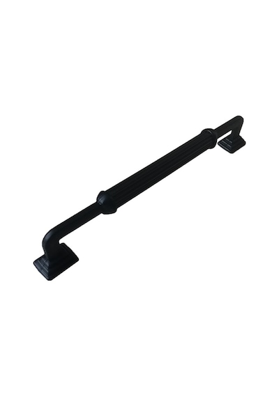 Mobaksaksesuar Kare Ayaklı Sütun Boru Kulp Siyah 160 Mm