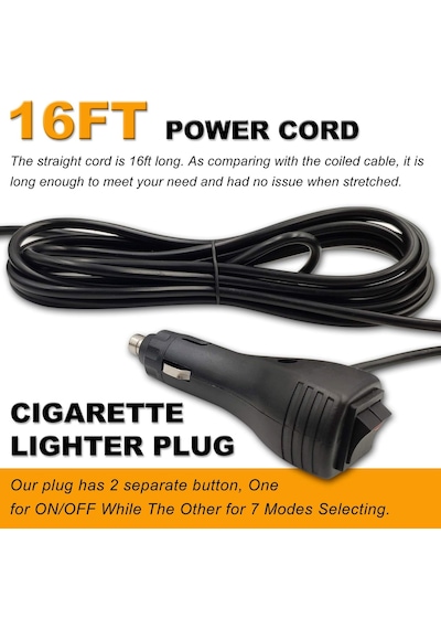 7 Fonksiyonlu Tepe Lambası Çakarlı Mıknatıslı Dikey Model 12-30v Kırmızı / Laık537-2 Renkli