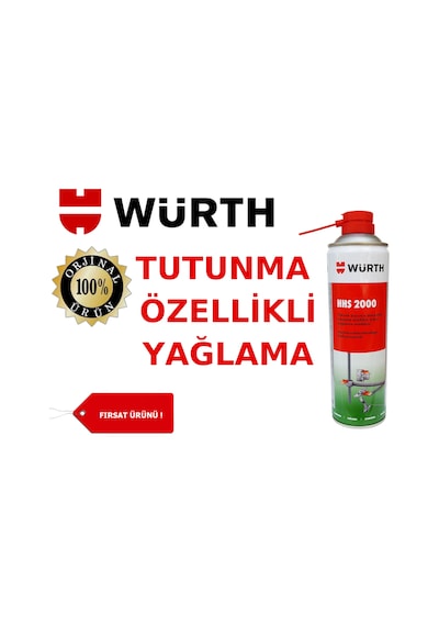 Würth Hhs 2000 Tutunma Özellikli Yağlayıcı Sıvı Gres 500 ML