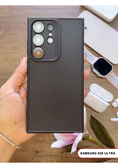 Samsung Galaxy S25 Ultra Uyumlu Kamera Korumalı Darbeye Dayanıklı Renk Atmayan Keep Silikon Kılıf Siyah