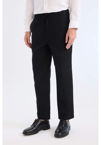 DeFacto %100 Pamuk Yazlık Jogger Pantolon Regular Fit Normal Kesim Keten Görünümlü Düz Paça Cepli B4138AX25SPBK81 DeFacto %100 Pamuk Yazlık Jogger Pantolon Regular Fit Normal Kesim Keten Görünümlü Düz Paça Cepli B4138AX25SPBK81