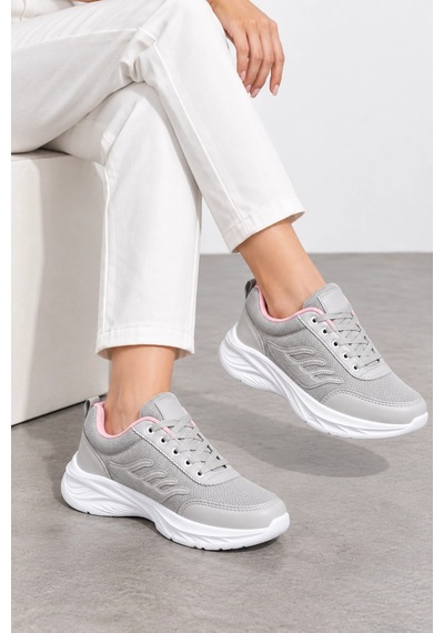 Ht Hotin Sprint Kadın Günlük Sneaker Spor Ayakkabı - Gri