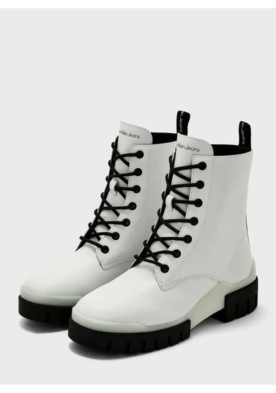 Calvin Klein Combat Mıd Laceup Tr Kadın Beyaz Bot