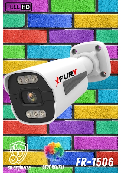 Fury 5mp Lens1080p 6 X Ultra Led Gece Renkli Full Hd Suya Dayanıklı Güvenlik Kamerası Fury 5mp Lens1080p 6 X Ultra Led Gece Renkli Full Hd Suya Dayanıklı Güvenlik Kamerası