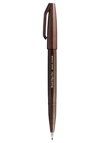 Pentel Brush Sing Fırça Uçlu Kalem Brown Ses15c-ex Çok Renkli