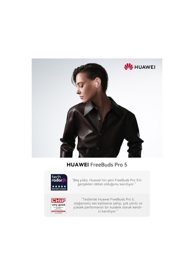 Tr Freebuds Pro 5 Kulaklık, İş Ve Ofis İçin Çift Sürücülü Yapay Zeka Gürültü Engelleme Sürükleyici Ses Ve