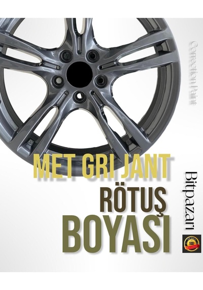 Gri Jant Boyası - Profesyonel Gri Jant Rötuş Boyası - Taş Izi Ve Çizik  30ml.