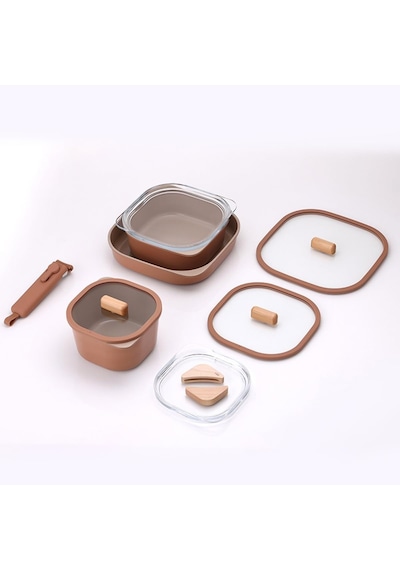Neoflam Fika Comfort Terracota Tencere Ve Tava Seti Çok Renkli