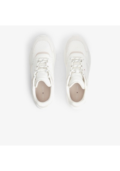 Tommy Hilfiger Lightweight Runner Monocolor Erkek Bej Spor Ayakkabı Fm0fm05928