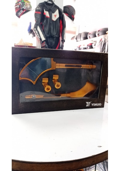 Motosiklet Modifiye Ayna Gold - Model 1