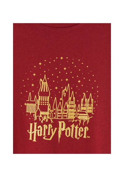 Lcw Young Bordo Harry Potter Baskılı Kadın Gecelik