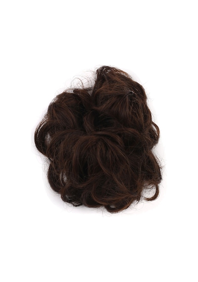 Saçlı Lastikli Topuz Toka / Kestane Kahve - Grsy-897395 Çok Renkli