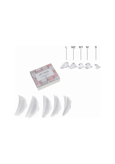 Kirpik Perması Şablonu 5 Çift Kirpik Lifting Ped Silikon Kirpik