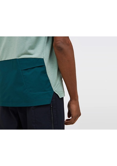 Peak Performance M Traıl Snap Henley Ss Erkek Günlük Tişört G80709030 Yeşil