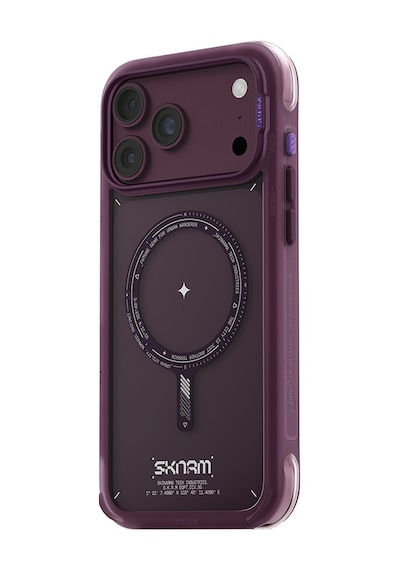 Apple Uyumlu iPhone 18 Pro Max Uyumlu Kılıf M-safe Şarj Özellikli Airbag Tasarımlı Skinarma Avion Kapak Bordo