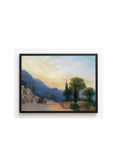 Osmanlı Ayvazovski Kırımda Bir Yaz Günü Çerçevesiz Poster 21x30 Cm A4 Tablo Osmanlı Türk Resmi