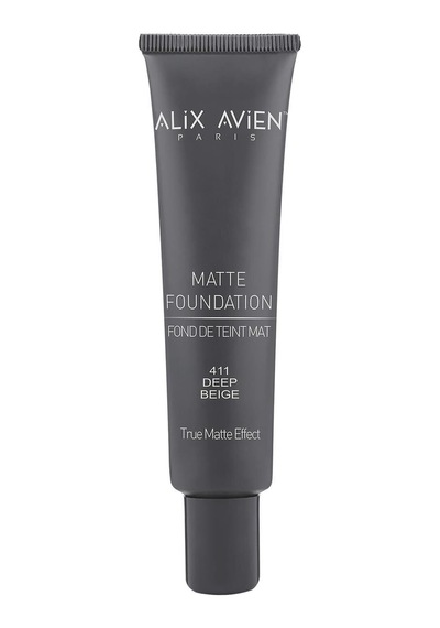 Uzun Süre Kalıcı Doğal Mat Bitişli E Vitamini Içeren Mat Fondöten - Foundation 411 Deep 0