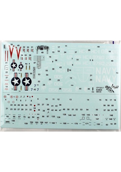 Clear Prop Models 72017 1/72 Ölçek, Kaman Uh-2c Seasprite Askeri Helikopter, Plastik Model Kiti