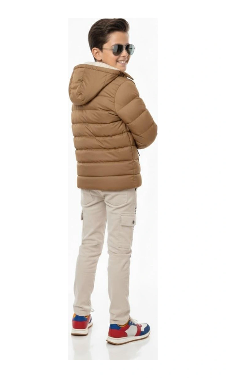 Baglan Erkek Çocuk Kapüşonlu Mont Bgl-st04885 CAMEL