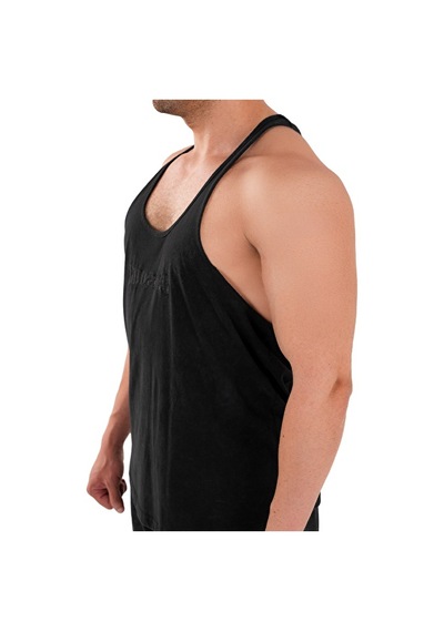 Kingsize Nutrition Kingsize Darksteel Antik Yıkamalı Atlet Siyah