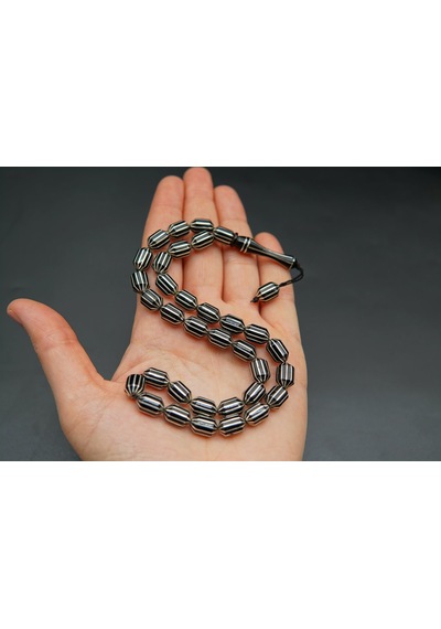 12'li Uçlu Kapsül Oltu Taşı Tesbih St000153
