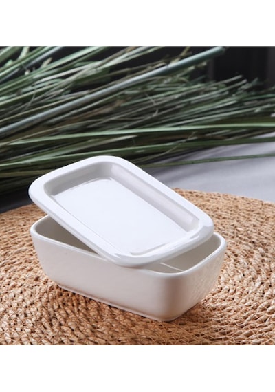 Porselen Kahvaltılık Kapaklı, Fırın Kabı Mini 200ml