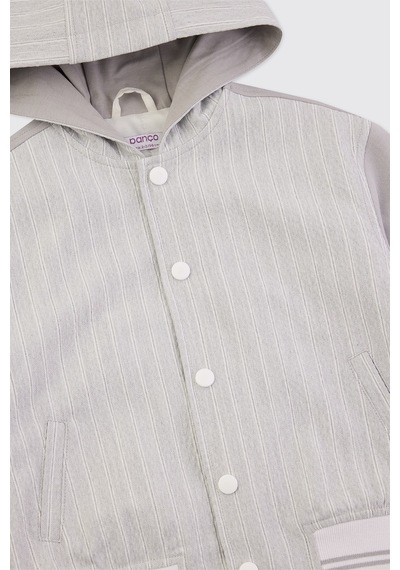 Panço Erkek Bebek Kapüşonlu Gri Sweatshirt