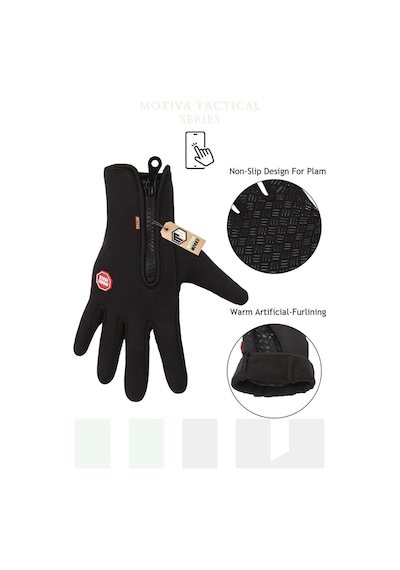 Motiva Tactical Unisex Bisiklet Motosiklet Taktik Eldiven Dokunmatik Rüzgar Geçirmez Kaymaz
