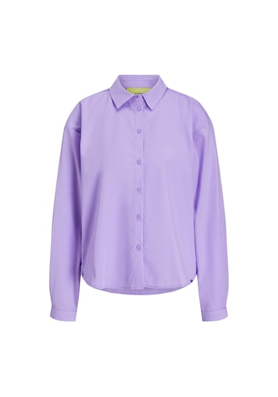 Jack & Jones Kadın Relaxed Fit Uzun Kollu Gömlek - Mission 12203522 Lilac Breeze Beyaz