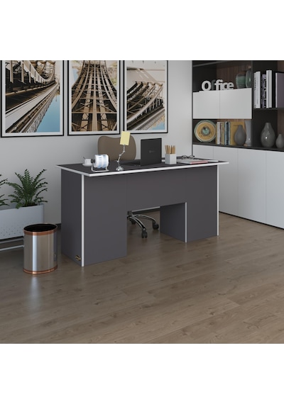 Kenzlife Ofis Masası Masi Oka Gri 75 170 80 Raflı Dolap Çiftli Bilgisayar Çalışma Masası Beyaz Kenzlife Ofis Masası Masi Oka Gri 75 170 80 Raflı Dolap Çiftli Bilgisayar Çalışma Masası Beyaz