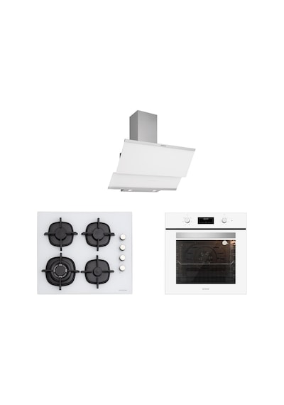 Silverline BO6502W02 - CS5429W01 - 3420 Classy 60 Beyaz Ankastre Set