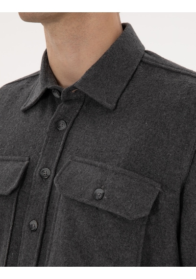 Pierre Cardin Erkek Antrasit Gömlek Desenli 50316739-vr006 Antrasit