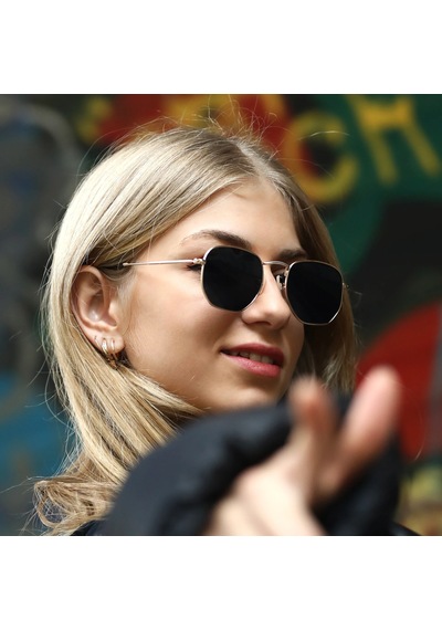 Beşgen Altın Classic Unisex Güneş Gözlüğü
