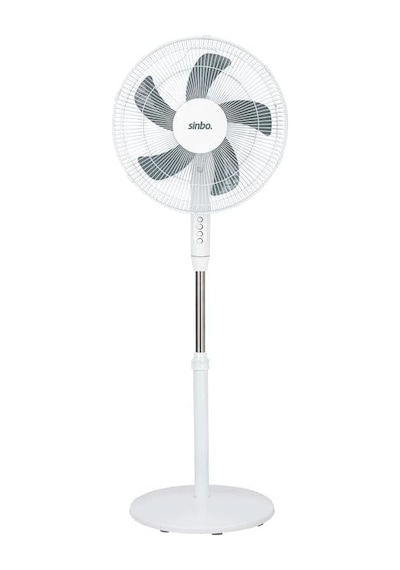 Sinbo Sf-7705 Ayaklı Vantilatör 16 İnç 45w Sessiz Fan 3 Kademeli Yükseklik Ayarlı Güçlü