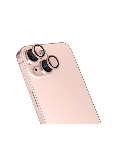 Apple iPhone Uyumlu  13 Znth Mikro Kamera Lens Koruyucu - Rose Gold Altın
