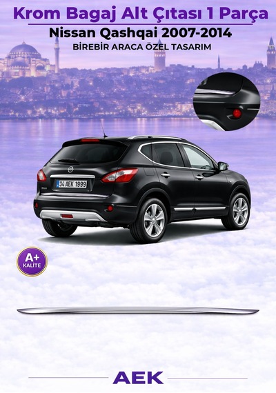 Nissan Qashqai Bagaj Alt Çıta 2007-2010 Paslanmaz Çelik